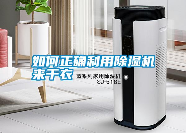 如何正確利用除濕機來干衣