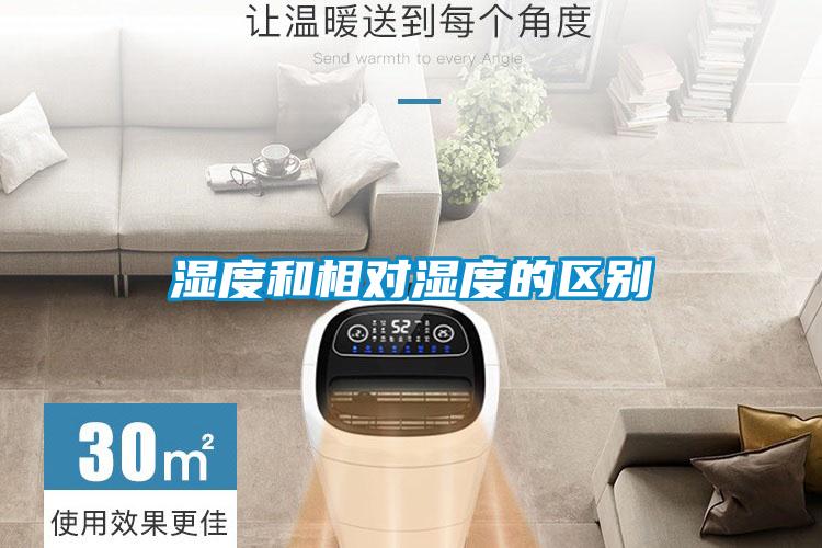 濕度和相對濕度的區別