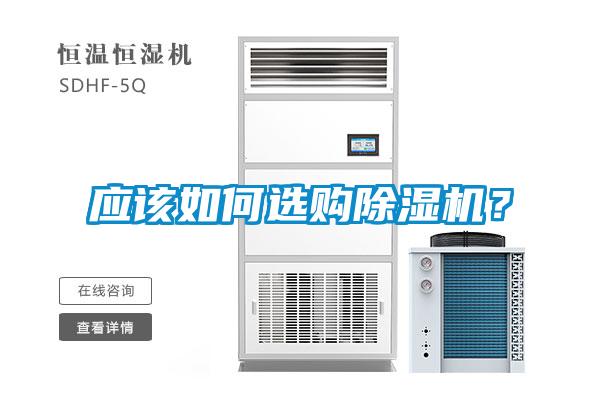應該如何選購除濕機？