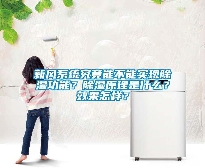 新風系統究竟能不能實現除濕功能？除濕原理是什么？效果怎樣？