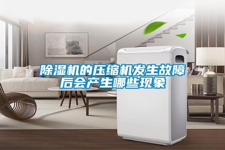 除濕機的壓縮機發生故障后會產生哪些現象