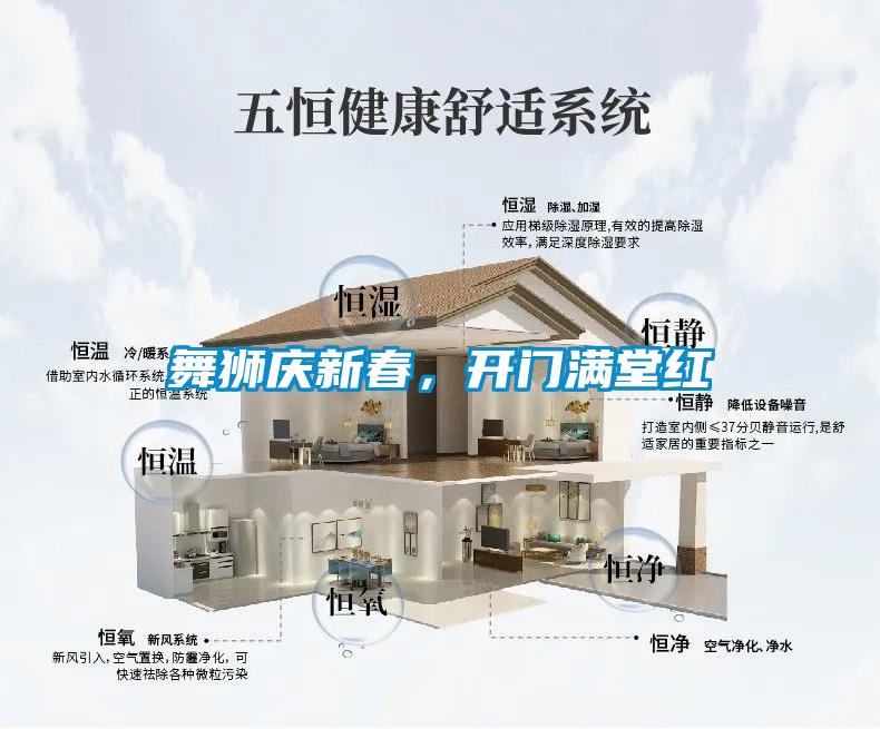 舞獅慶新春，開門滿堂紅