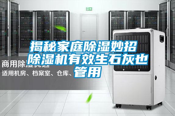 揭秘家庭除濕妙招 除濕機有效生石灰也管用