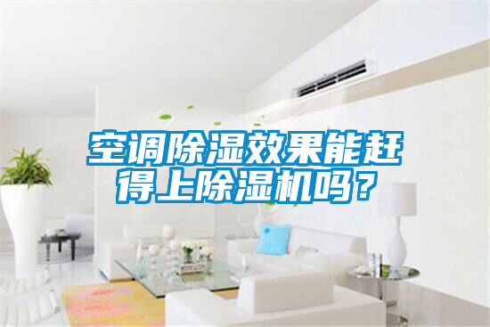 空調除濕效果能趕得上除濕機嗎？