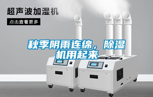 秋季陰雨連綿，除濕機用起來