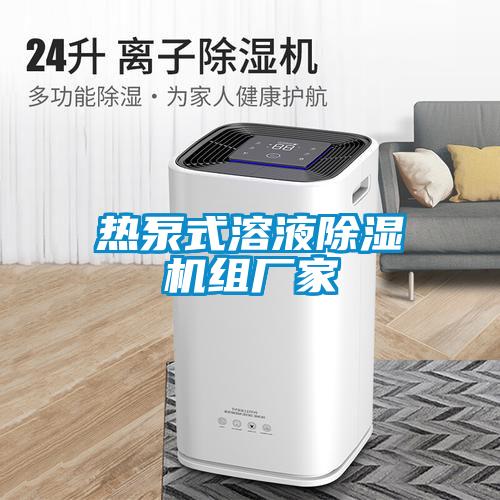 熱泵式溶液除濕機(jī)組廠家