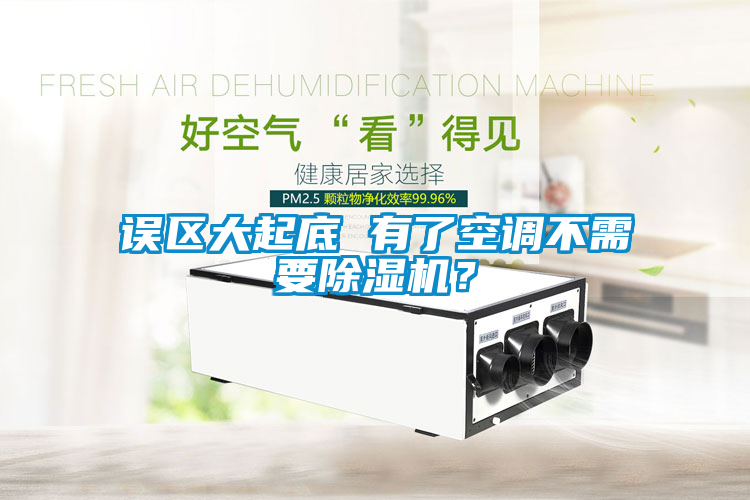 誤區大起底 有了空調不需要除濕機？