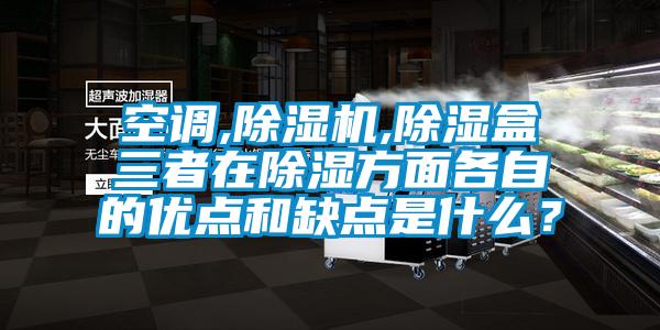 空調,除濕機,除濕盒三者在除濕方面各自的優點和缺點是什么？