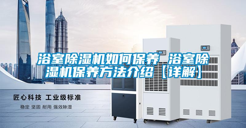 浴室除濕機如何保養 浴室除濕機保養方法介紹【詳解】