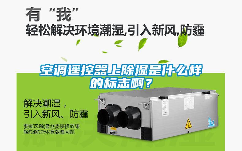 空調遙控器上除濕是什么樣的標志啊？