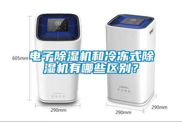 電子除濕機和冷凍式除濕機有哪些區別？