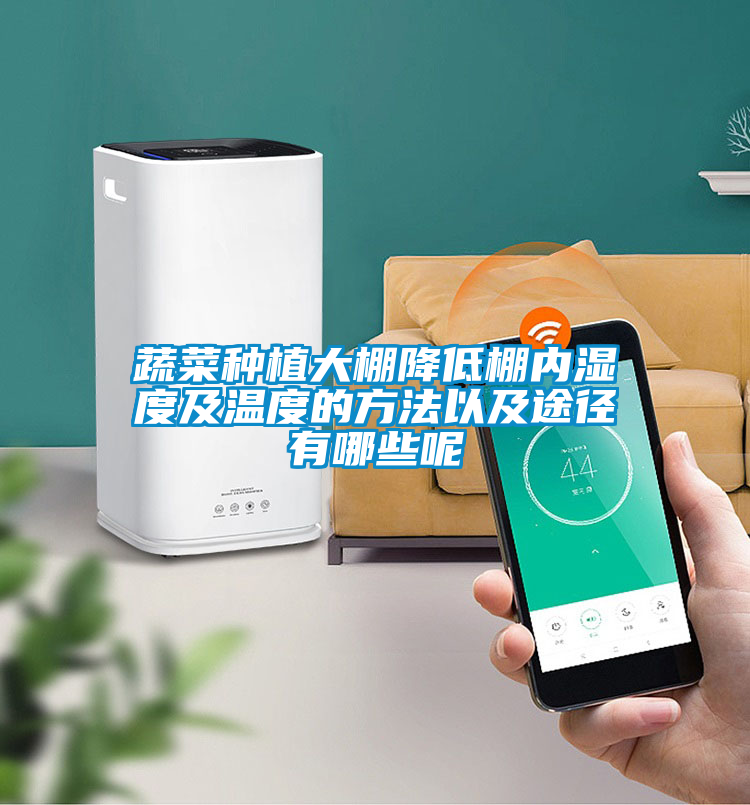 蔬菜種植大棚降低棚內濕度及溫度的方法以及途徑有哪些呢