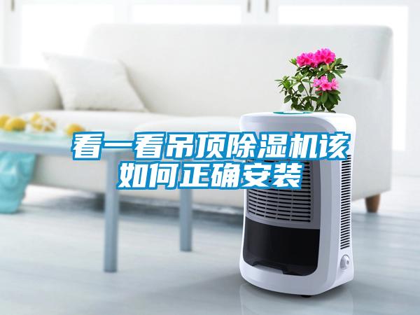 看一看吊頂除濕機該如何正確安裝