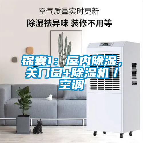 錦囊1：屋內(nèi)除濕，關(guān)門窗+除濕機(jī)／空調(diào)