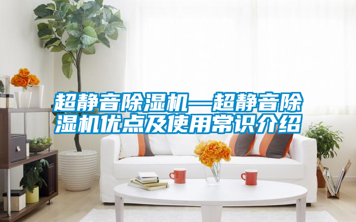 超靜音除濕機—超靜音除濕機優點及使用常識介紹