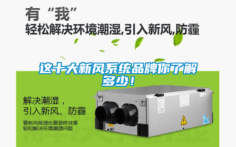 這十大新風(fēng)系統(tǒng)品牌你了解多少！