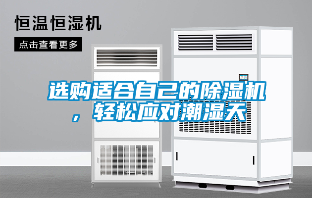 選購適合自己的除濕機(jī)，輕松應(yīng)對(duì)潮濕天