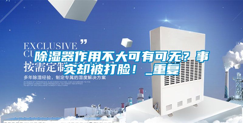 除濕器作用不大可有可無？事實卻被打臉！_重復