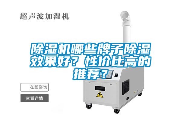 除濕機哪些牌子除濕效果好？性價比高的推薦？
